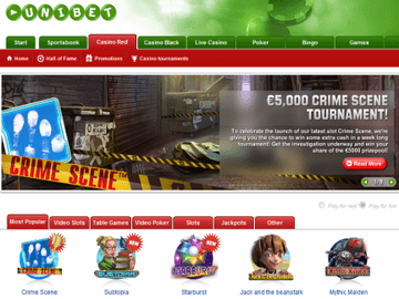 Unibet Casino Homepage Preview